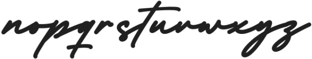 Huntley Signature Regular otf (400) Font LOWERCASE