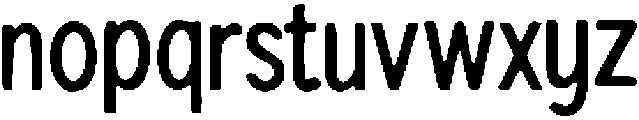Hupuxa ttf (400) Font LOWERCASE