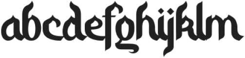 Huraira Regular otf (400) Font LOWERCASE