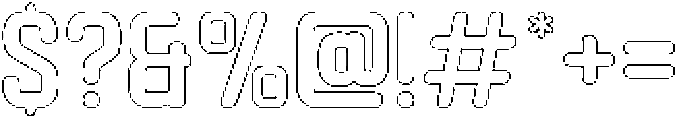Hurdle Circular Outline otf (400) Font OTHER CHARS