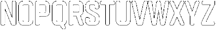 Hurdle Circular Outline otf (400) Font UPPERCASE
