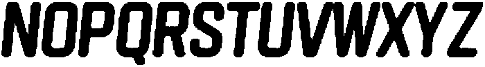 Hurdle Circular Rough Italic otf (400) Font LOWERCASE