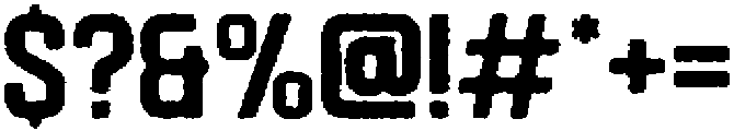 Hurdle Eroded otf (400) Font OTHER CHARS
