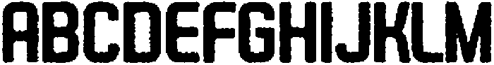 Hurdle Eroded otf (400) Font UPPERCASE