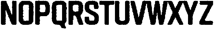 Hurdle Eroded otf (400) Font UPPERCASE