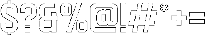 Hurdle Outline otf (400) Font OTHER CHARS