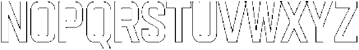 Hurdle Outline otf (400) Font LOWERCASE