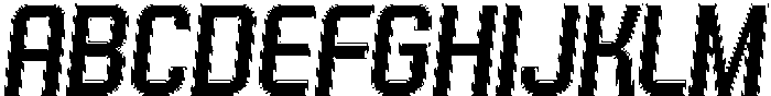 Hurdle Rimmed Italic otf (400) Font UPPERCASE