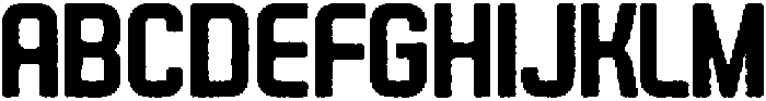 Hurdle Rough otf (400) Font UPPERCASE