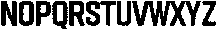 Hurdle Rounded Eroded otf (400) Font UPPERCASE