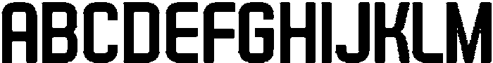 Hurdle Rounded Inline otf (400) Font UPPERCASE