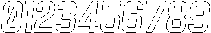 Hurdle Rounded Outline Italic otf (400) Font OTHER CHARS