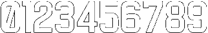 Hurdle Rounded Outline otf (400) Font OTHER CHARS