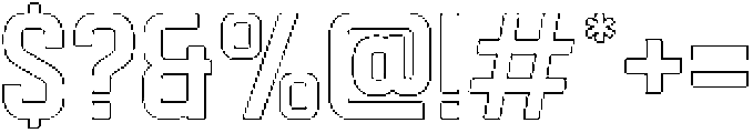 Hurdle Rounded Outline otf (400) Font OTHER CHARS