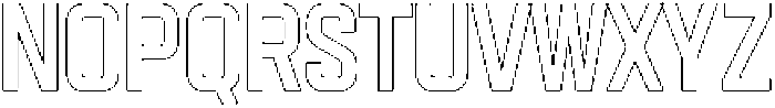 Hurdle Rounded Outline otf (400) Font UPPERCASE