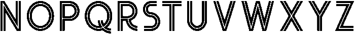 Hurley Outline otf (400) Font LOWERCASE