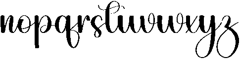 Husband Regular otf (400) Font LOWERCASE