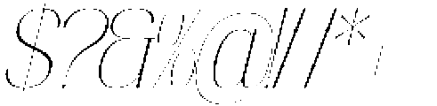 Hustasea Italic otf (400) Font OTHER CHARS