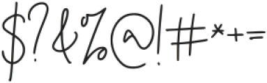 Hutellan Signature Regular otf (400) Font OTHER CHARS