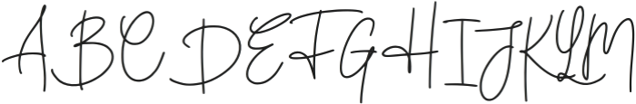 Hutellan Signature Regular otf (400) Font UPPERCASE