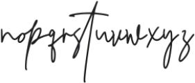 Hutellan Signature Regular otf (400) Font LOWERCASE
