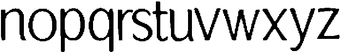 Huto ttf (400) Font LOWERCASE