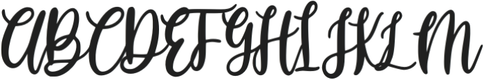 Huttely otf (400) Font UPPERCASE