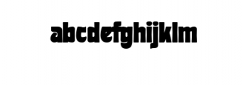 Huggy-Bold.otf Font LOWERCASE