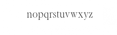 Hughe-Light.otf Font LOWERCASE