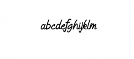 Humienly.otf Font LOWERCASE