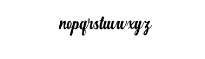 Hurringtown Script.ttf Font LOWERCASE