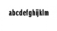 Hurst-ExtraBold.otf Font LOWERCASE