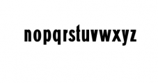 Hurst-ExtraBold.otf Font LOWERCASE