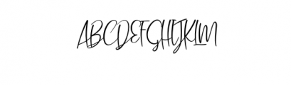 Husterdun Script.otf Font UPPERCASE