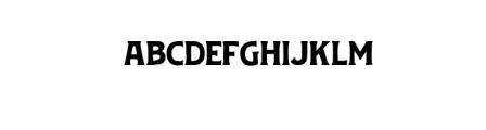 huvet rough typeface Font LOWERCASE