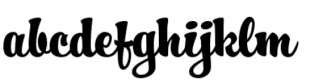 Hucklebuck Font LOWERCASE