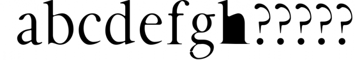 Hughe Serif Font Family 3 Font LOWERCASE