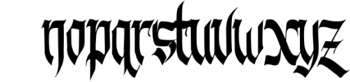 Hunterlife-Blackletter Font Font LOWERCASE