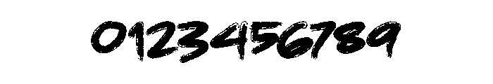 HUGEBRUSH Font OTHER CHARS