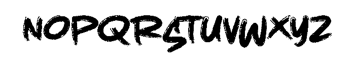 HUGEBRUSH Font UPPERCASE