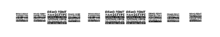 HUNTER RACE-DEMO VERSION Reg Font OTHER CHARS