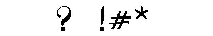 Hucky Regular Font OTHER CHARS