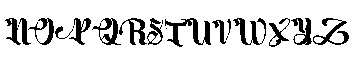 Hucky Regular Font UPPERCASE