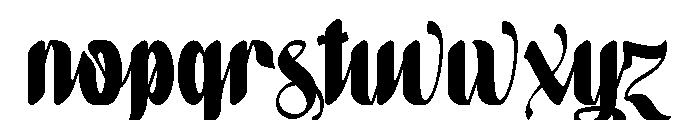 Hucky Regular Font LOWERCASE