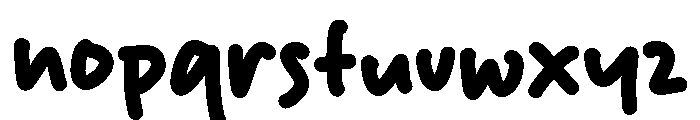 Huge Smile Font LOWERCASE