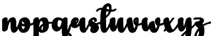 Huggle Font LOWERCASE