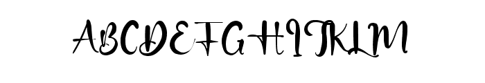 Hugh Whittle Font UPPERCASE