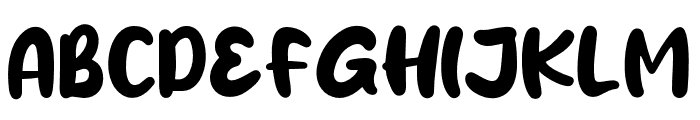 Huglove Font UPPERCASE