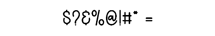 Humanist Font OTHER CHARS