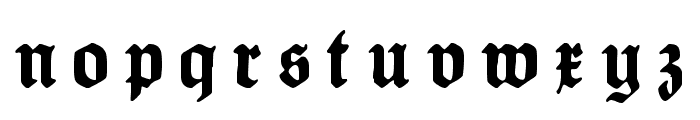 HumboldtFrakturUNZ1L Italic Font LOWERCASE